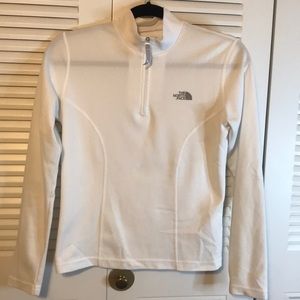 The North Face White Quarter Zip Pullover